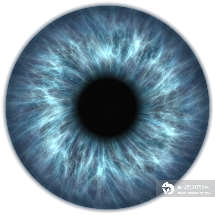 blue eye iris pupil