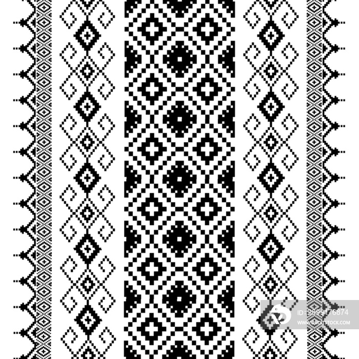 black and white seamless pattern