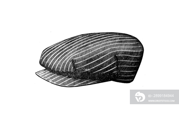 Illustration of Vintage 1920s Hat