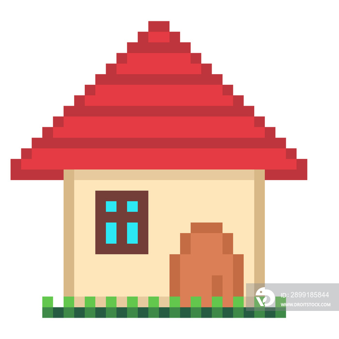 Pixel Illustration of a house