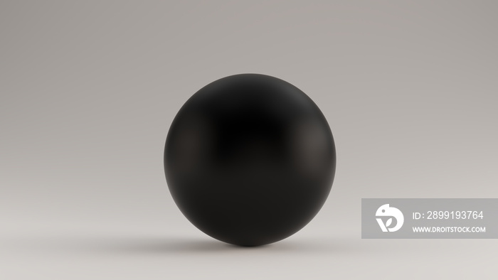 Black Sphere 3d illustration 3d render