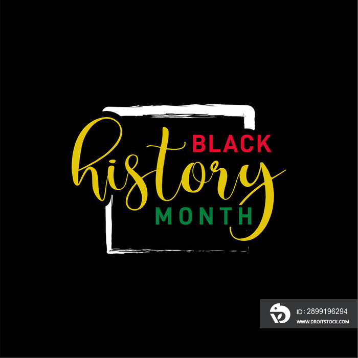 Black History Month Vector Design With Background