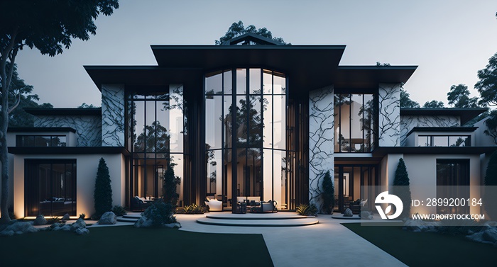 Photo of a spacious modern house with ample natural light coming through the numerous windows