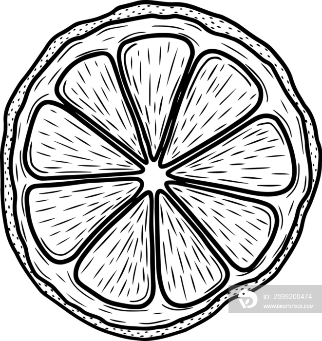 Slices of lemon, png file