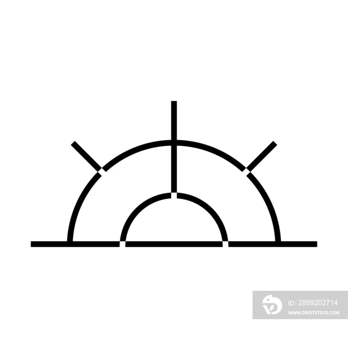 minimalist sun illustrations in an outline style. a simple drawing of the ancient sun symbol for creative design.