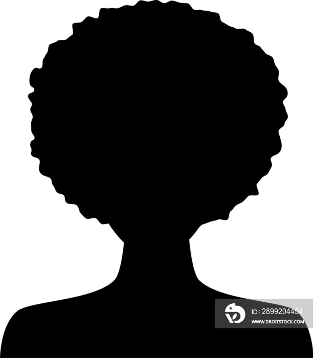 Female avatar profile silhouette, woman head face