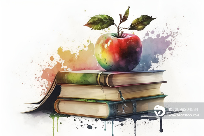 apple and books