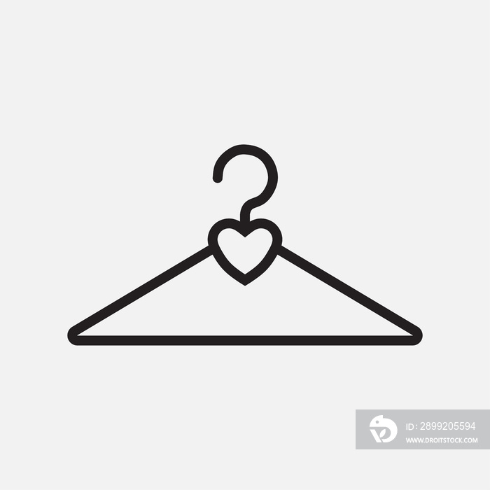 icon clothing hanger hearts, accessories