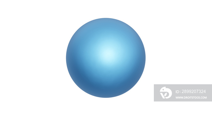 blue sphere isolated on white, png transparent