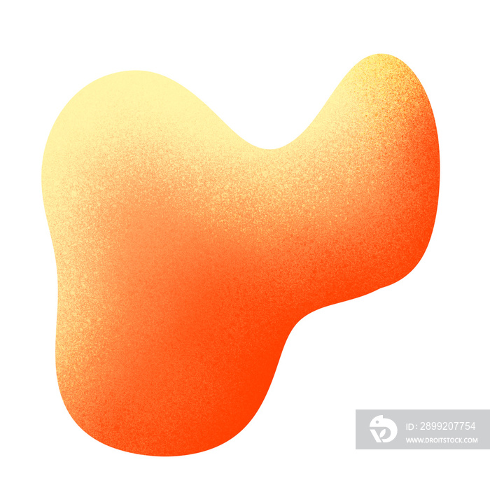 Abstract shape in Gradient color and grain texture for design ornament and elements