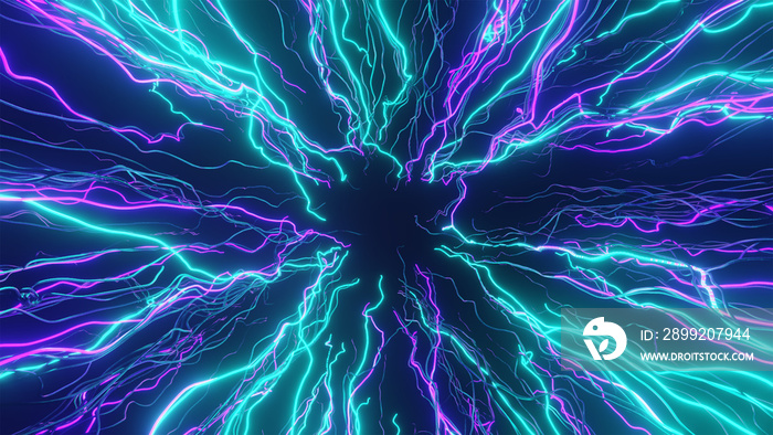 abstract glow wave background, desktop wallpaper, 3d render electric blot.