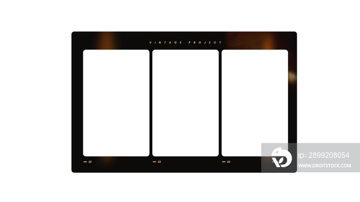 film strip icon isolated on transparent background. tape photo film strip frame, Video Film strip roll,