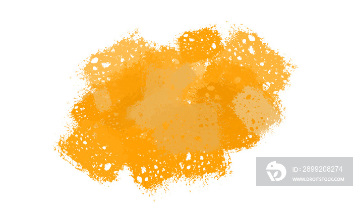 Orange paint brush style png