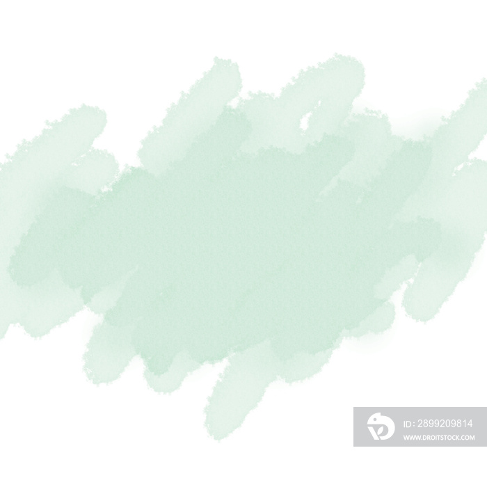 Light green watercolor stain with wash. Watercolor texture for nature concept background.