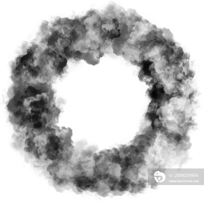 grey abstract smoke texture. Circle  template