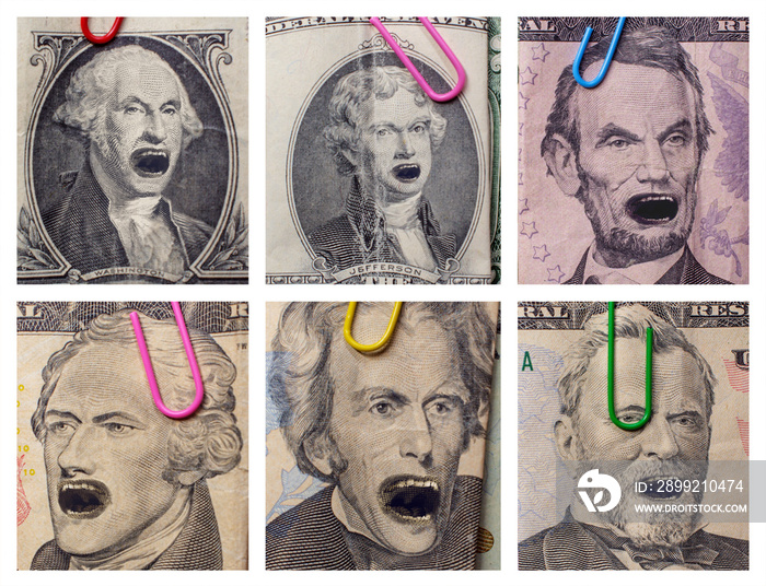 Angry Yelling Presidents Money