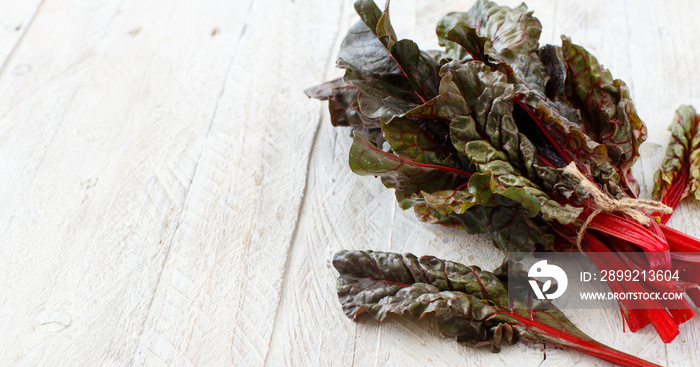 Fresh red chard