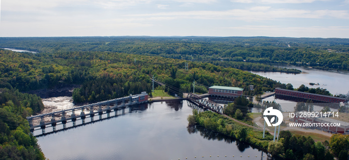 Aerial View of Shawinigan from La Cite de l’Energie