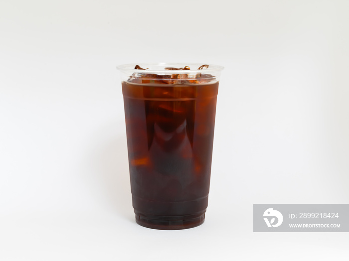 Cold Brew Iced Coffee Drink on a White background.