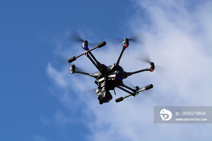 Large Drone - Police & Emergency Service Use  - Airport Incursions - Survey Drone at Altitude - Video and Photographic Platform - Emergency Services Crowd Monitoring - Unmanned Aircraft System