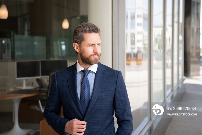 mature businessperson in formalwear. business success. successful man