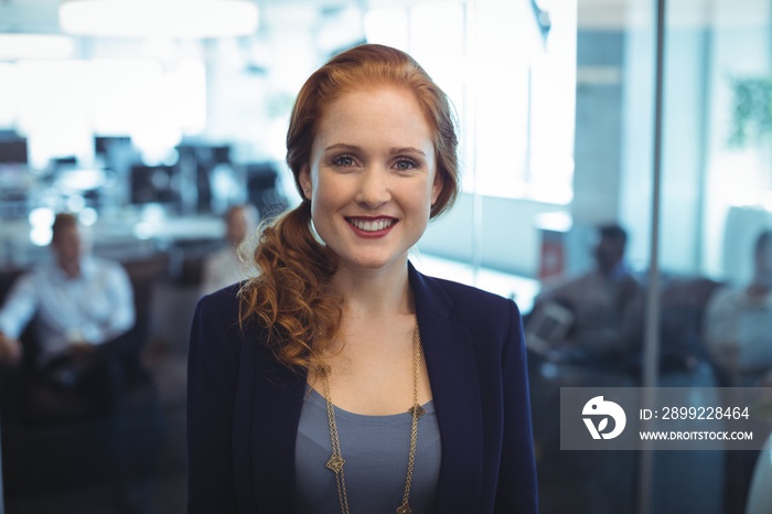 Portrait of smiling businesswoman