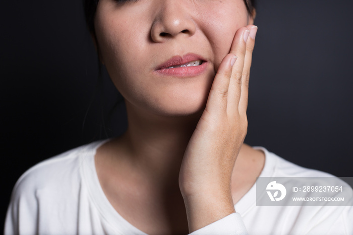 Woman has Tooth Ache