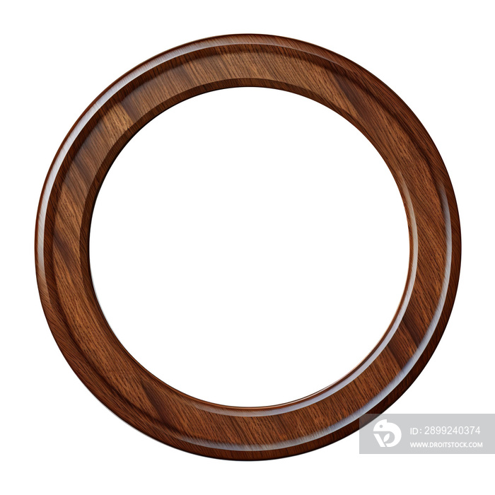 wooden round frame