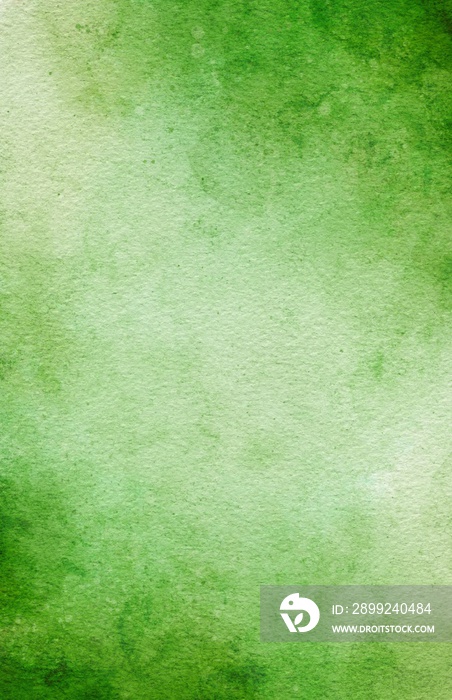 緑色の斜めグラデーションの水彩画イラスト