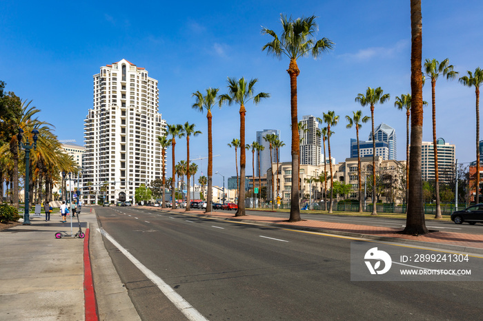 City of San Diego, Downtown Cityscape, San Diego California, USA