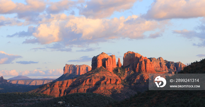 Cathedral Rock in Sedona, Arizona, United States at sunset