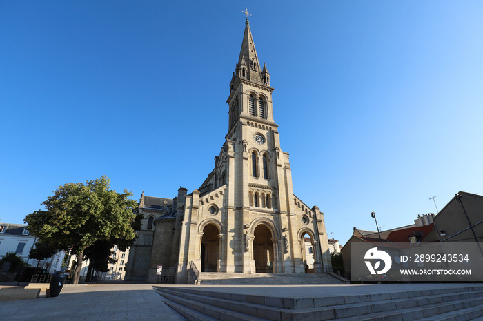 Church located in the city of Argenteuil and named Basilique Saint Denys. France.