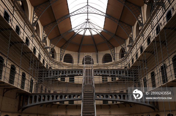 Kilmainham Gaol with Prison Cells in Dublin, Ireland