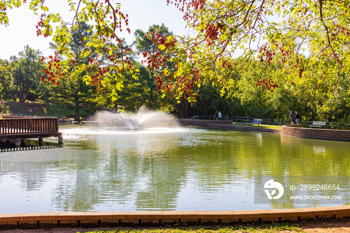 Sunny view of the landscape of EC Hafer Park