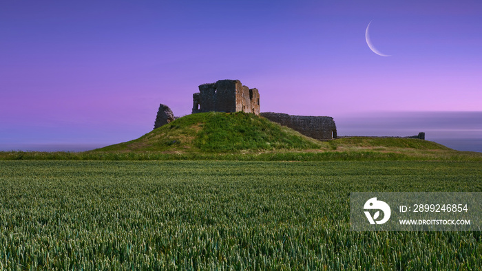 Purple Haze over Duffus Castle