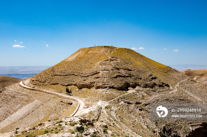 It’s Machaerus, a fortified hilltop palace (Herod Castle) in Jordan