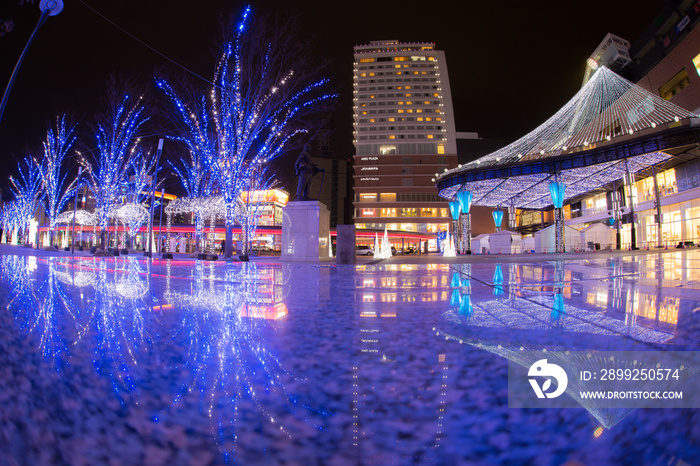 大分駅のイルミネーション（大分県大分市）