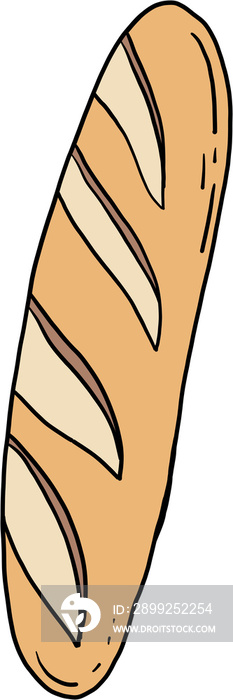 doodle freehand sketch drawing of bread.