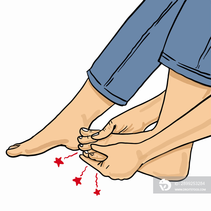 cartoon feet with peripheral neuropathy.png