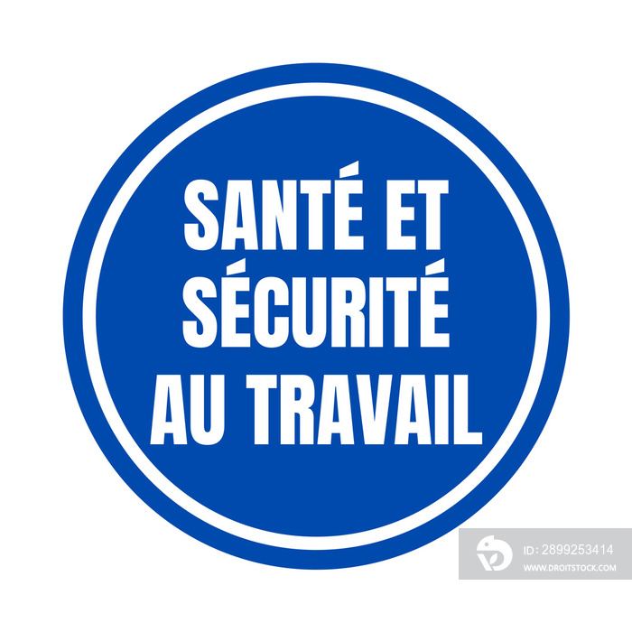 Symbole santé et sécurité au travail