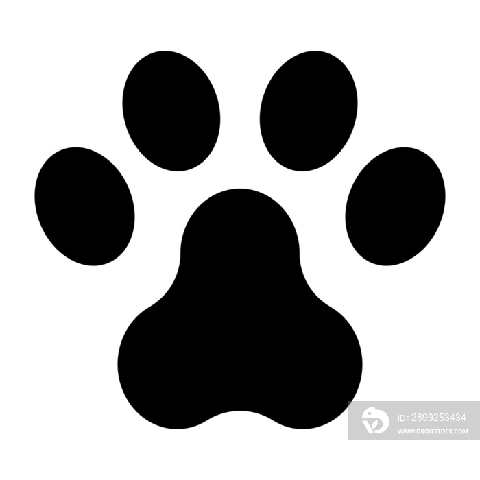 cat and dog paw illustration design