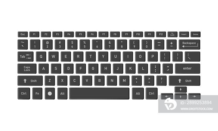 black english computer keyboard
