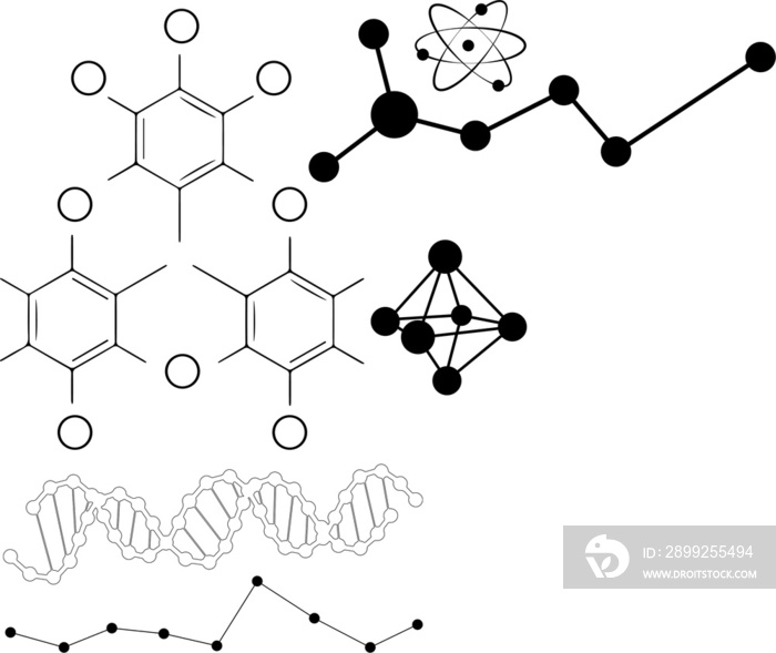 Illustration of chemical formulas