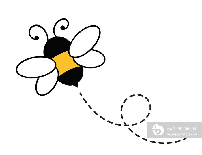 simple bee cartoon