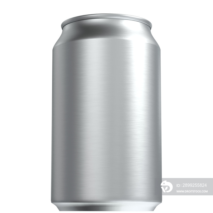 3d rendering illustration of a closed soda can