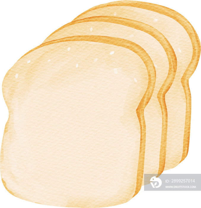 watercolor bread