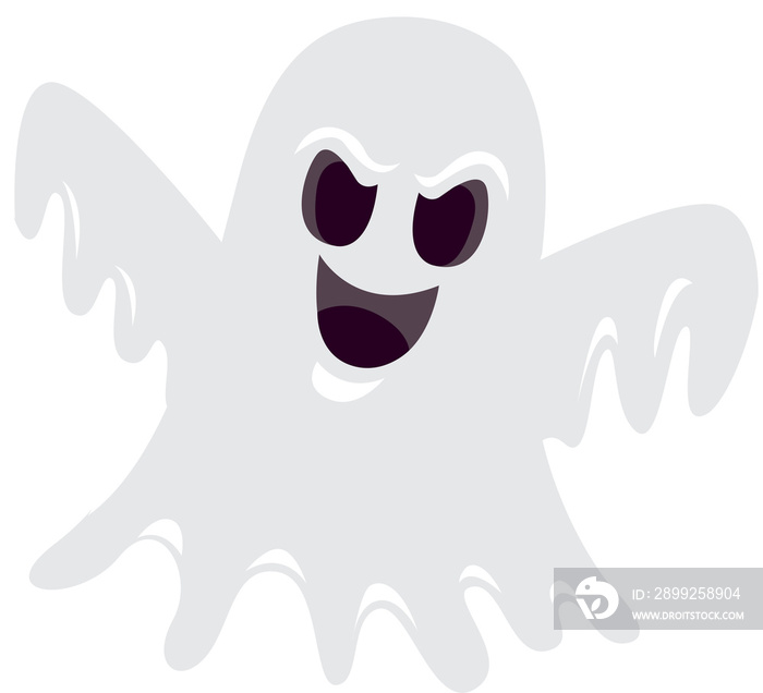 ghost cartoon character, emotion