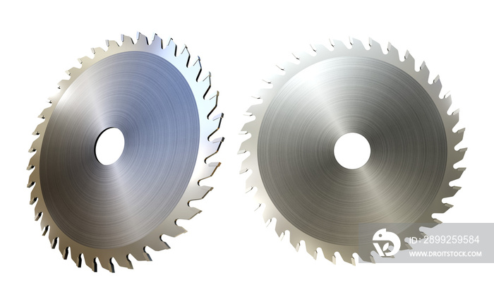 3d rendering circular saw blade cutting weapon equipment perspective view