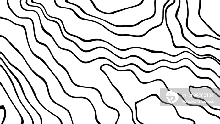 Zebra skin topographic backgrounds and s with abstract art creations, random black and white waves line background. PNG transparent available