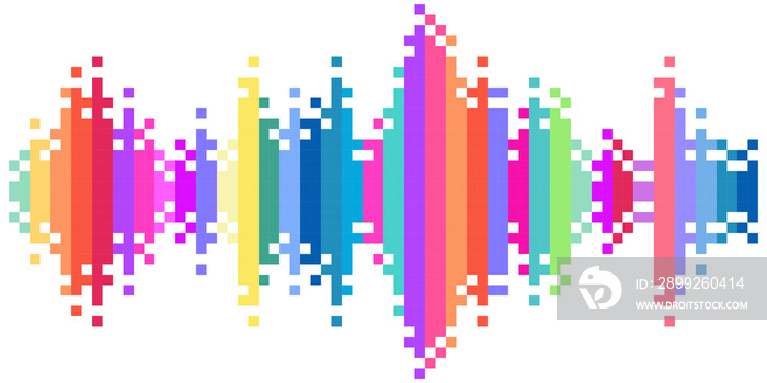 Colorful sound wave